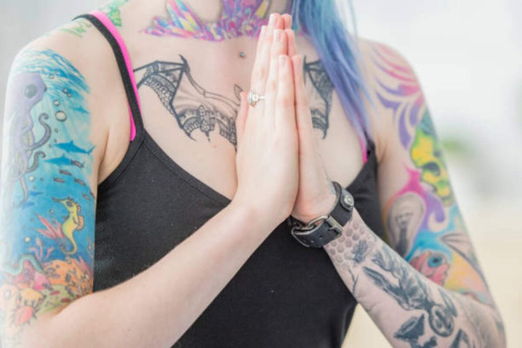Flower Chest Tattoos For Women