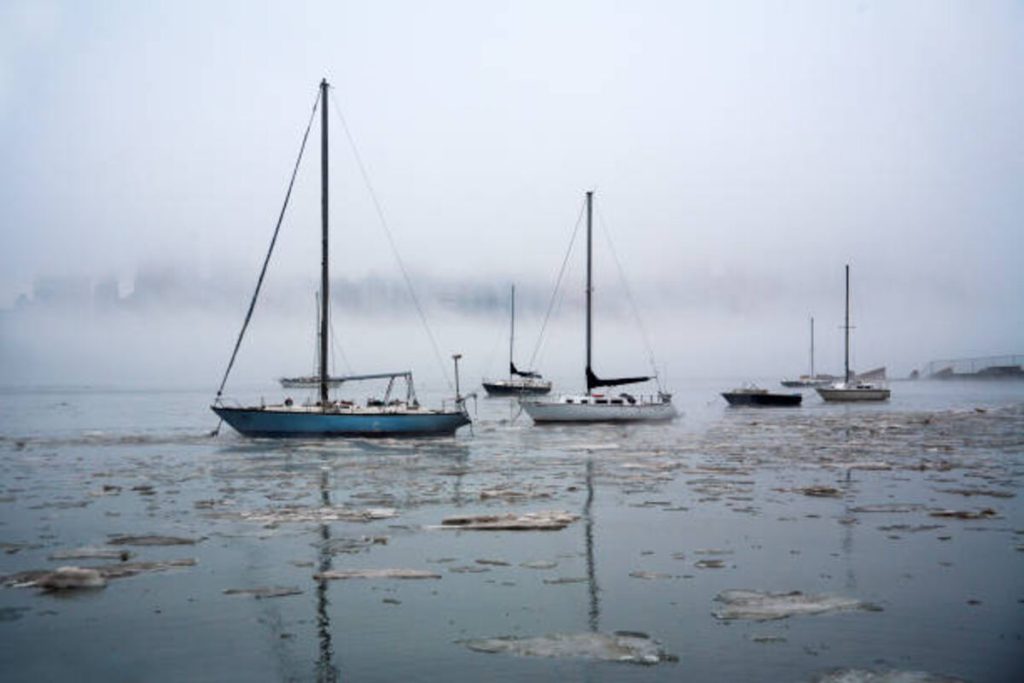 Ice Sailing on the Hudson River